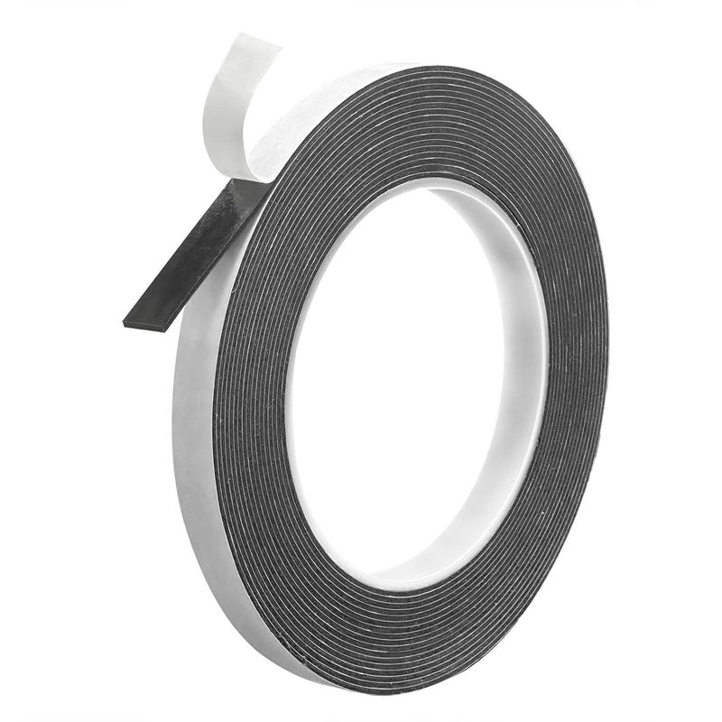 Hasaky Damage Free Removable Wall Tape 18ft, Rug Gripper Heavy Duty Double Sided Tape Black, Picture Hanging Strips Replacement, Mounting Tape Adhesive Strips - Image 1